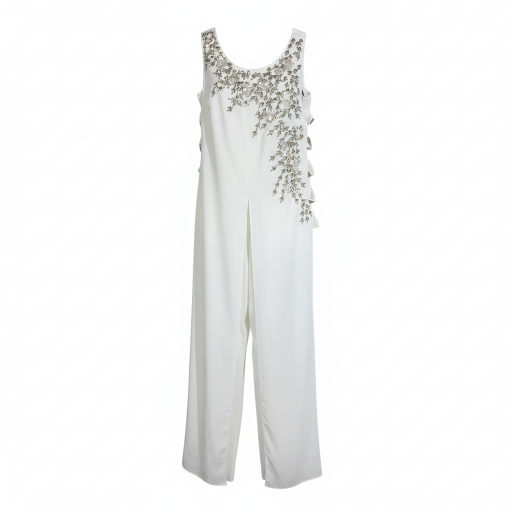 RENGIN Flowing Chiffon Jumpsuit Female