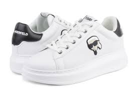 Karl Lagerfeld Leather Shoes Female WHITE