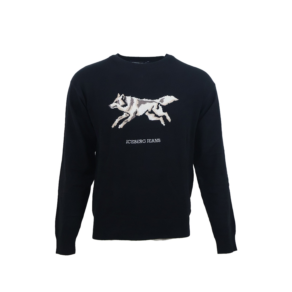ICEBERG Sweater Knit  Male BLACK