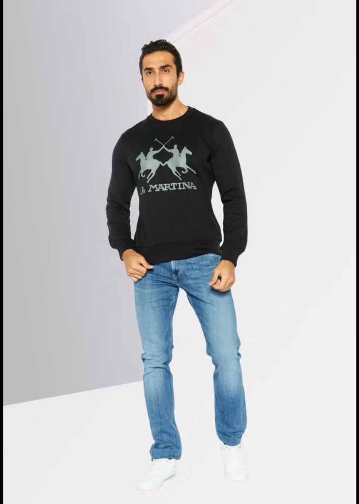 La Martina Male Knit Sweatshirt NAVY