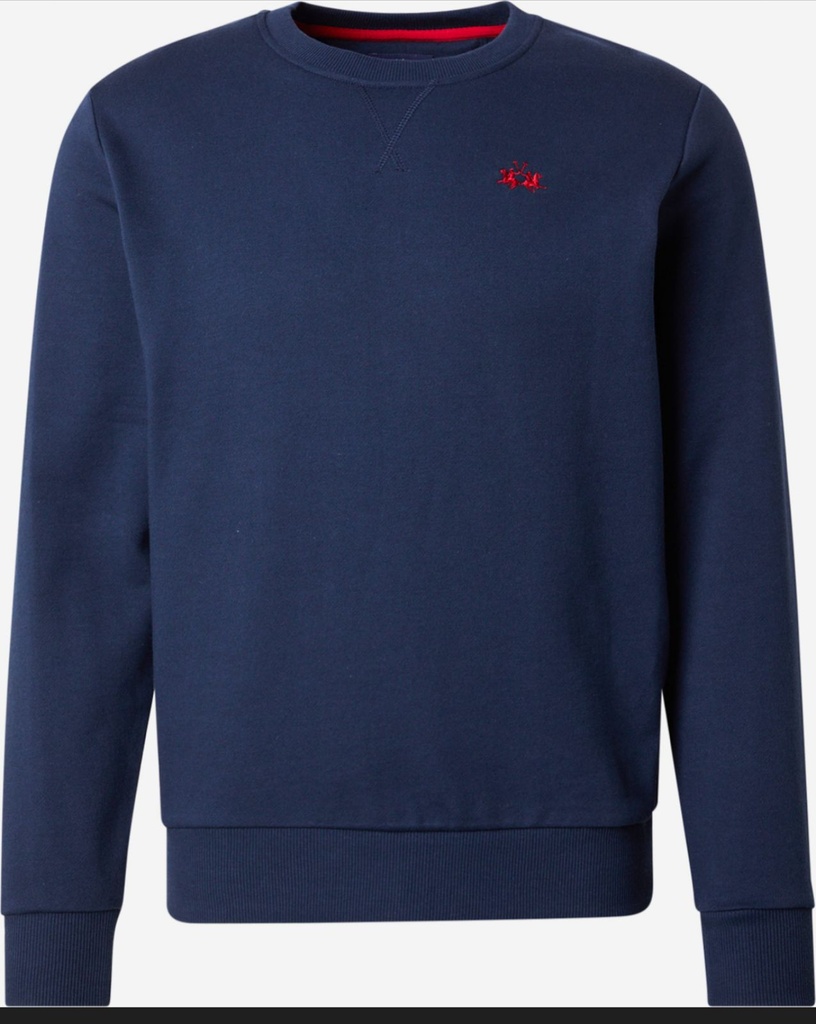 La Martina Male Cotton Sweatshirt BLACK