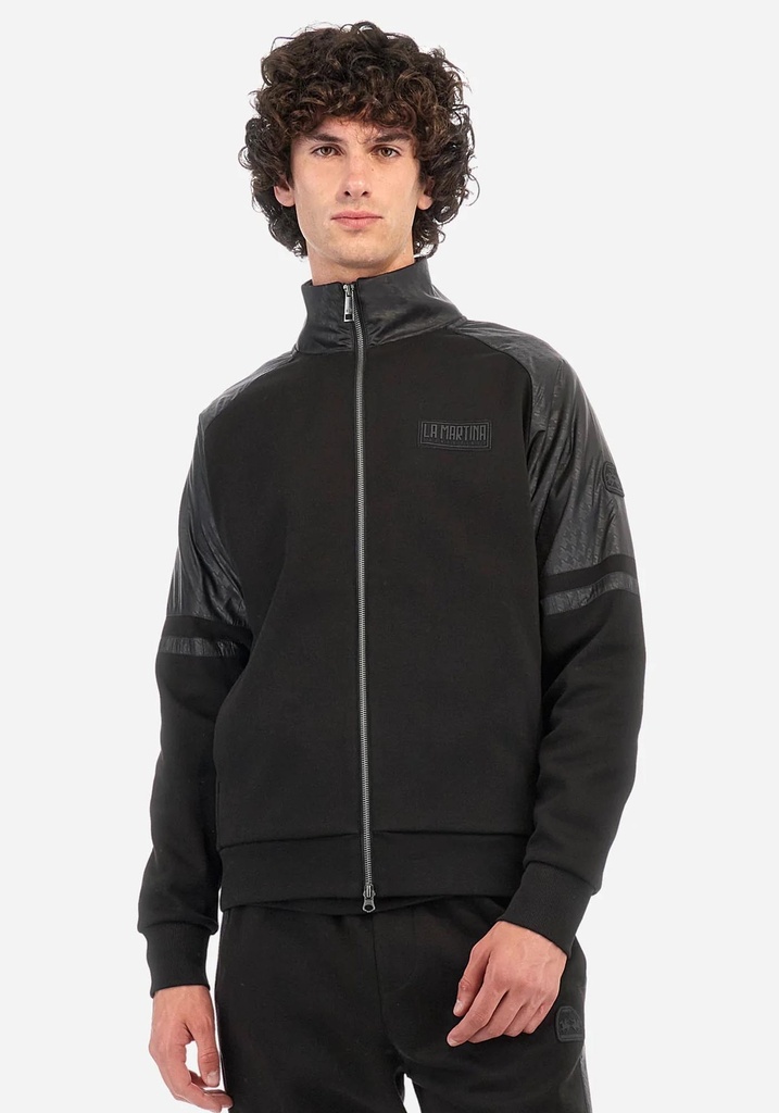 La Martina Male  Cotton Jacket BLACK