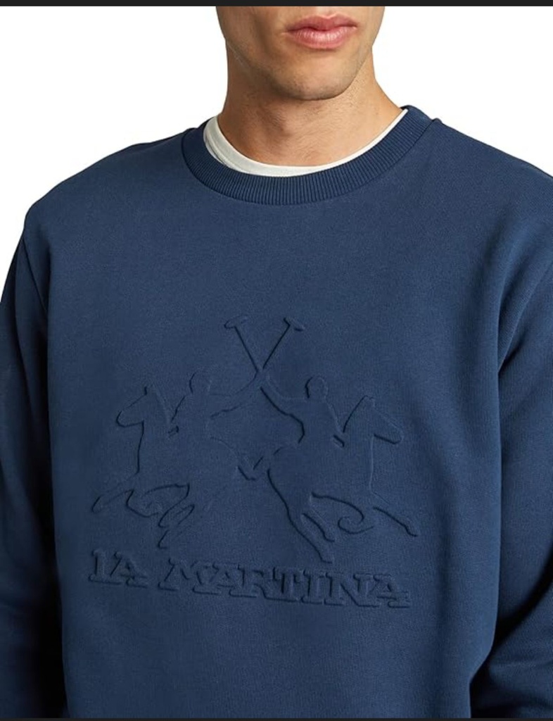 La Martina Male Knit Sweatshirt NAVY