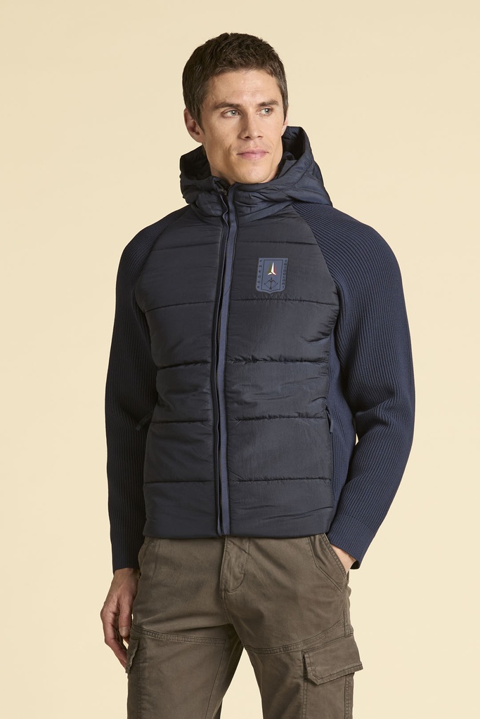 AERONAUTICA MILITARE Jacket Mid puffer Mid Cotton Male NAVY BLUE