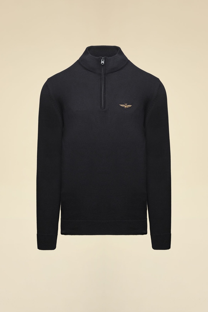 AERONAUTICA MILITARE Sweater Cotton Male BLACK