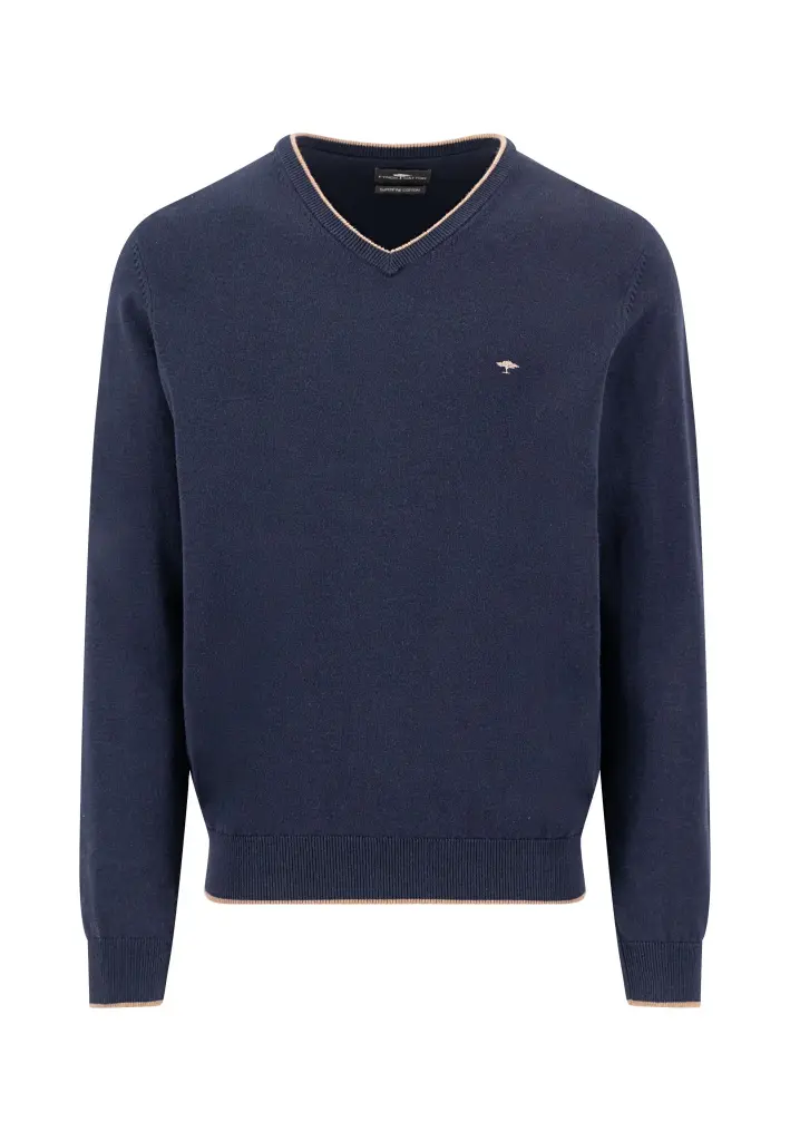  FYNCH HATTON  Sweater Knit V-Neck Male