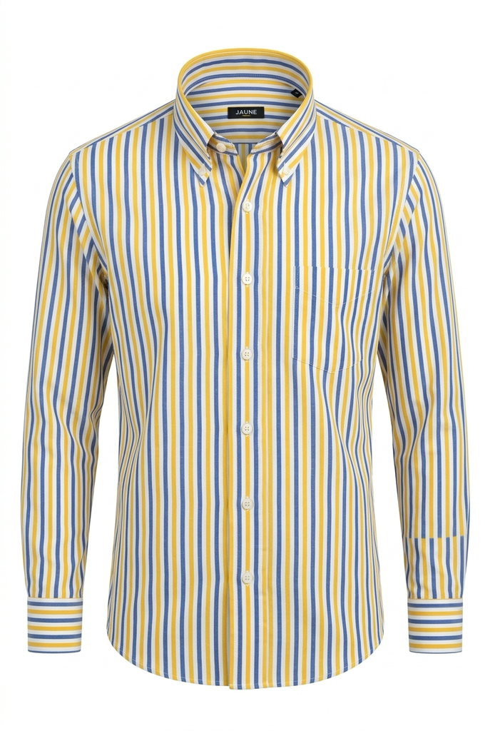 RECTANGLE JAUNE STRIPED Shirt Male