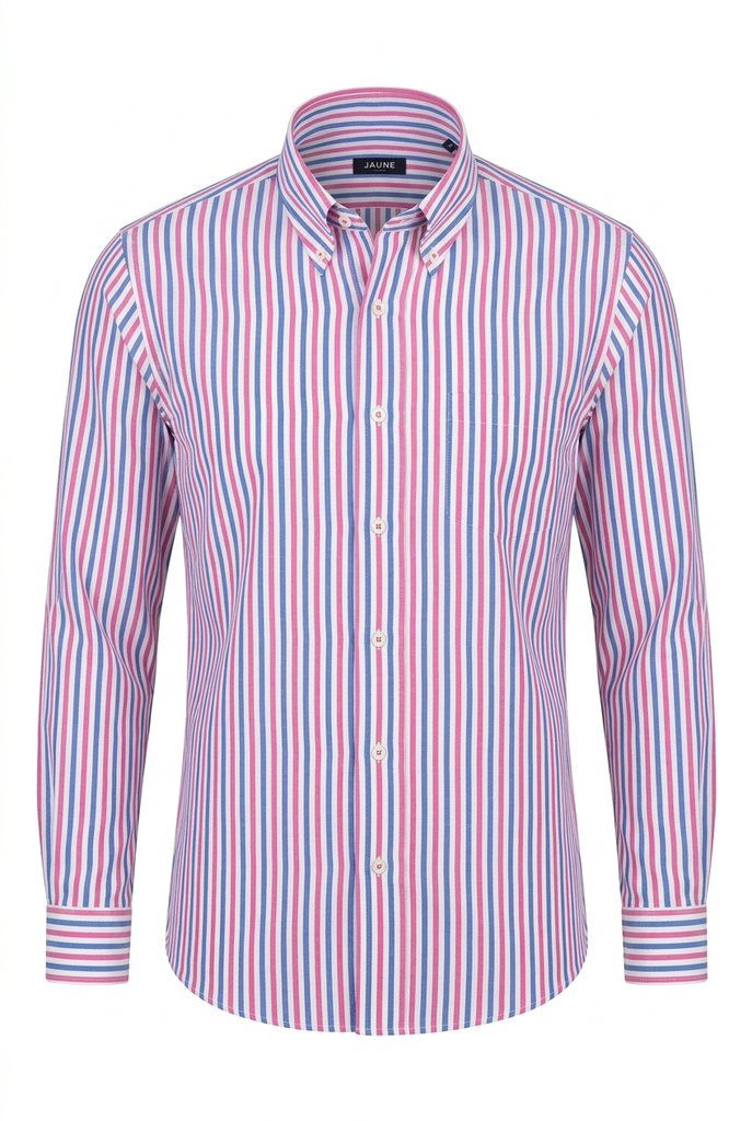 RECTANGLE JAUNE STRIPED Shirt Male