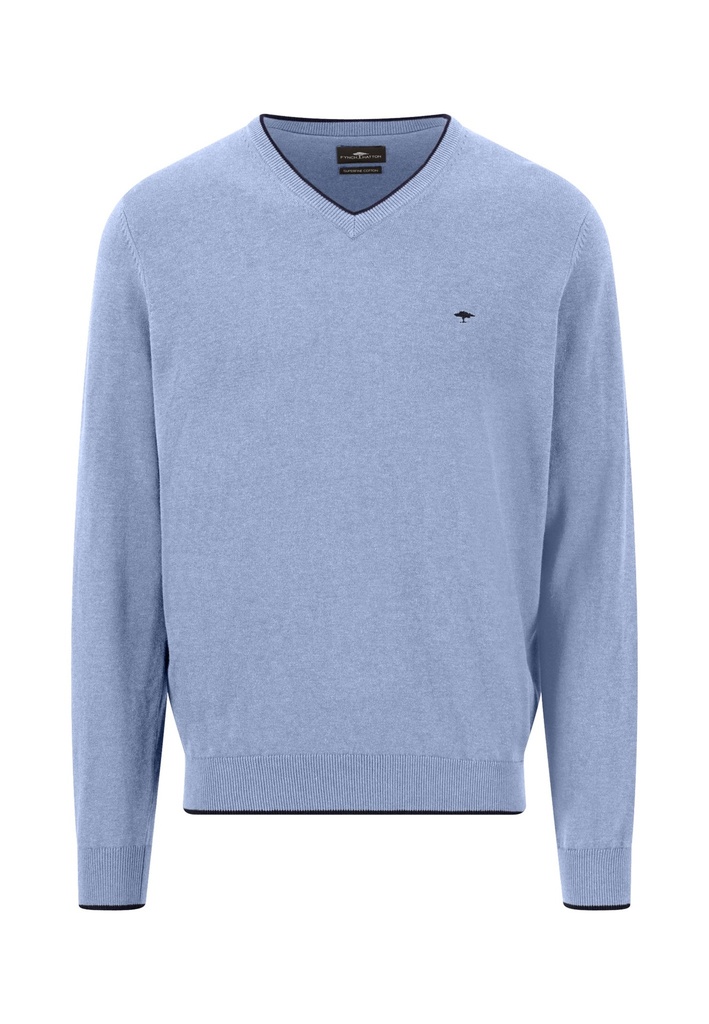  FYNCH HATTON  Sweater Knit V-Neck Male