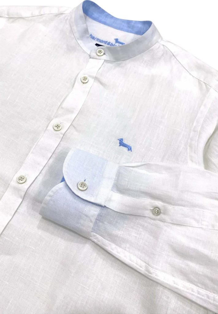 HARMONT&BLAINE Korean Contrast Shirt Male