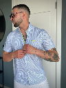 HARMONT & BLAINE Logo Embroidery Shirt Male