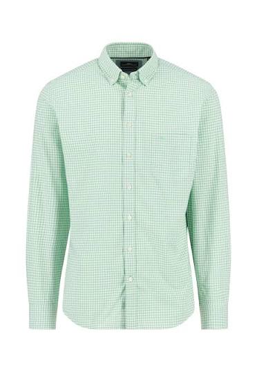 FYNCH HATTON Poplin Check  Shirt Male