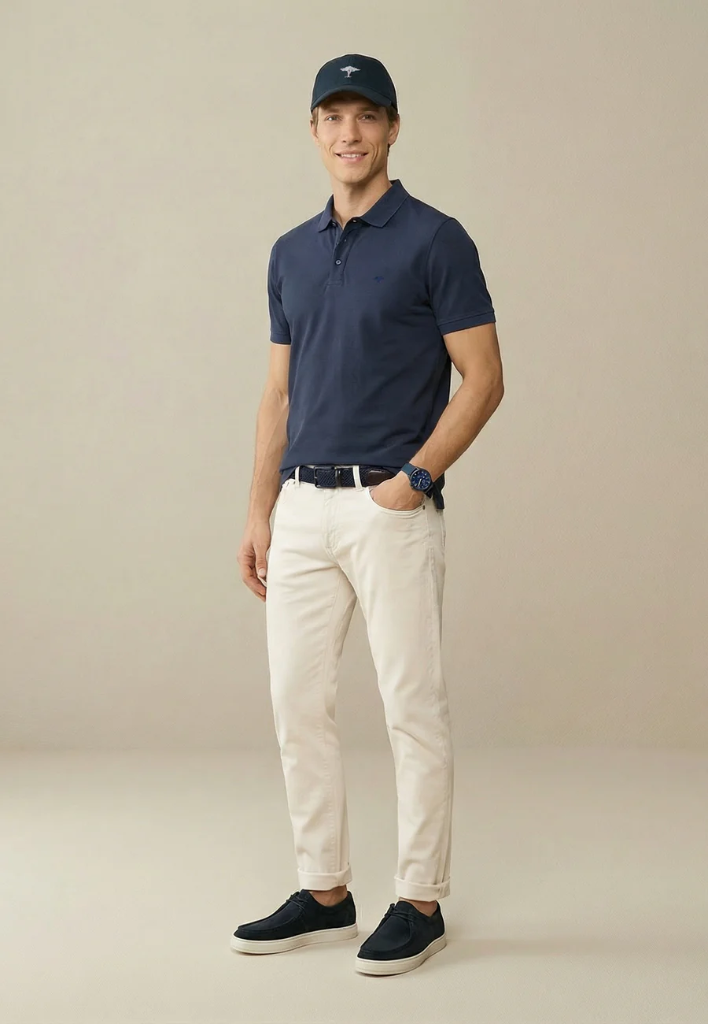 FYNCH HATTON Cotton Polo Male