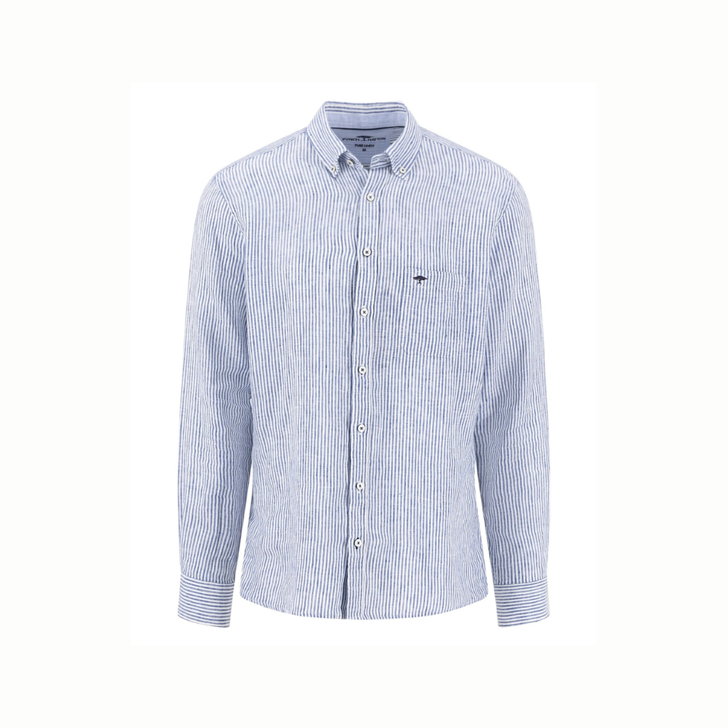 FYNCH HATTON Linen Shirt Male
