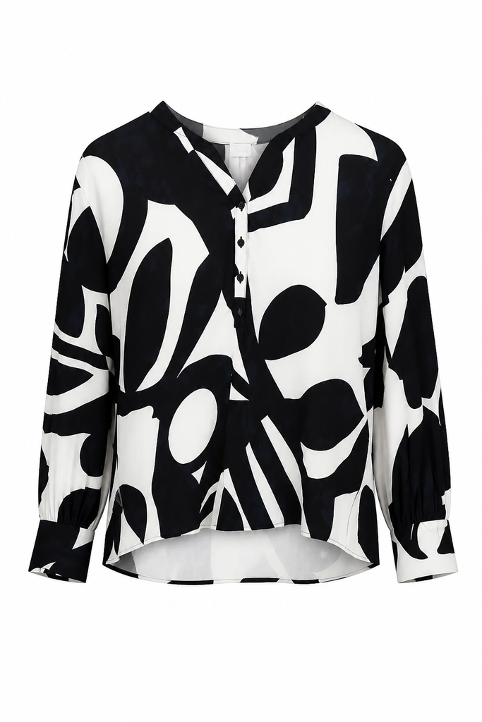 SUMMER MAN Arm Patterned Blousse Female