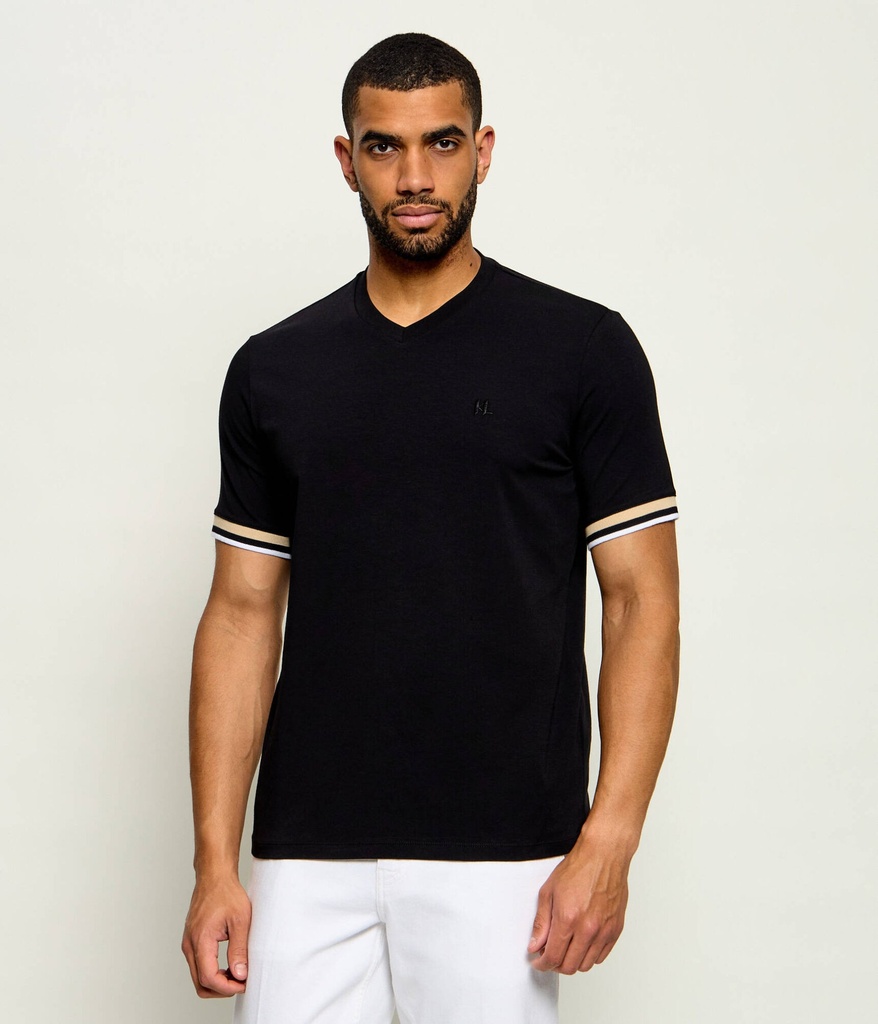 KARL LAGERFELD  V-Neck T-Shirt Male 