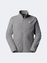 The North Face Glacier Fleece Full Zip Men Hiking Fleece Medium Grey Heather