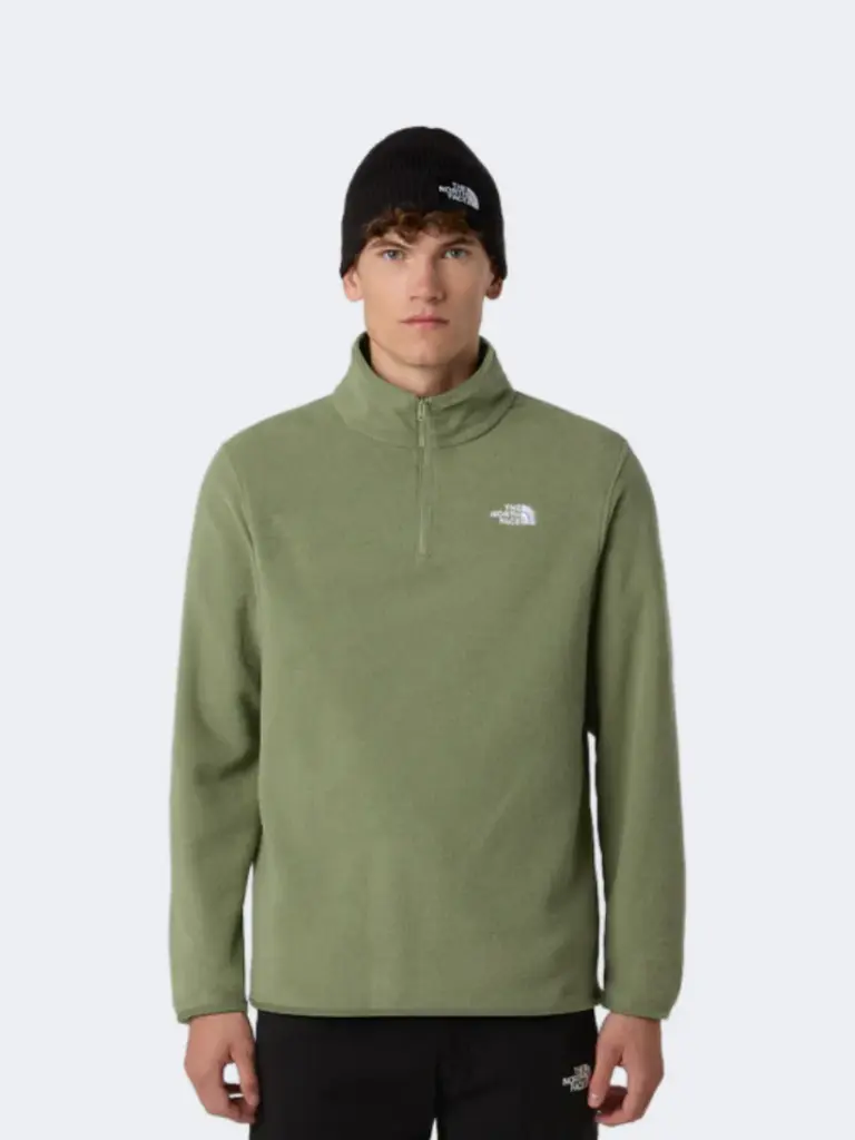 The North Face Glacier 1/4 Zip Men Hiking Fleece Bark Mist