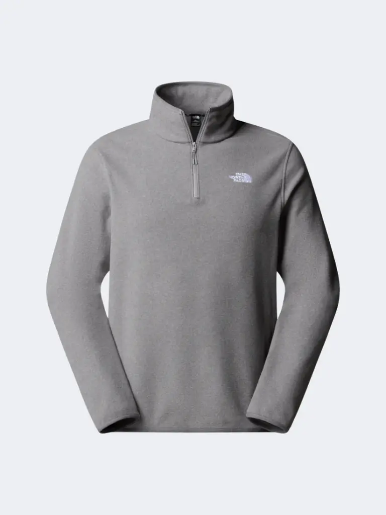 The North Face Glacier 1/4 Zip Men Hiking Fleece grey