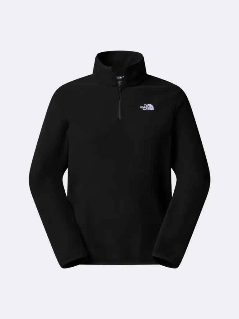 The North Face Glacier 1/4 Zip Men Hiking Fleece Black