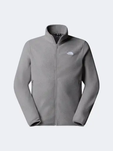 The North Face Glacier Fleece Full Zip Men Hiking Fleece Medium Grey Heather