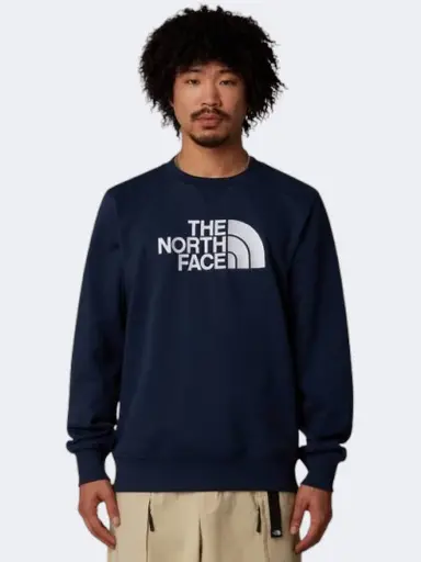 [NF0A89EK-8K2] The North Face Drew Peak Men Lifestyle Sweatshirt Summit Navy