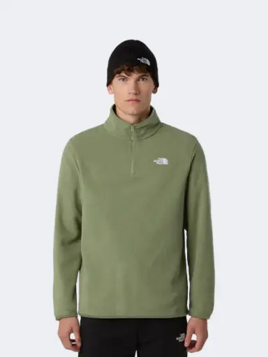 The North Face Glacier 1/4 Zip Men Hiking Fleece Bark Mist