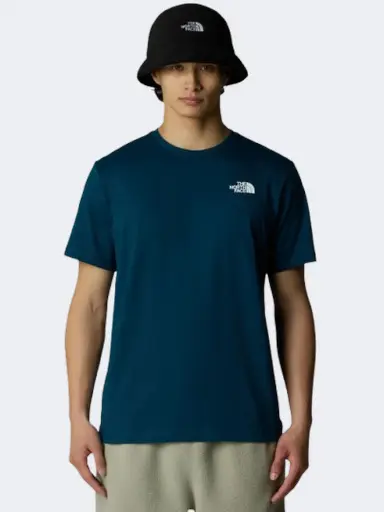 [TNF0A87NP-H4B] The North Face Box Nse Men Lifestyle T-Shirt Estate Blue/White