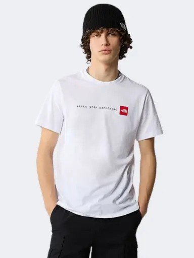 [TNF0A87NS-FN4-] The North Face Never Stop Exploring Men Lifestyle T-Shirt White/Black/Red