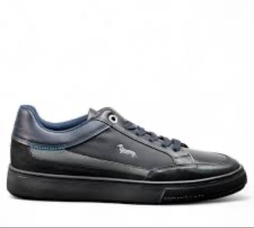 [EFM242-012-6140] HARMONT & BLAINE Male SNEAKERS LEATHER  Shoes NAVY