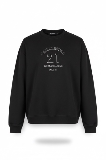 [KL553940] Karl Lagerfeld Cotton Sweat shirt Male BLACK