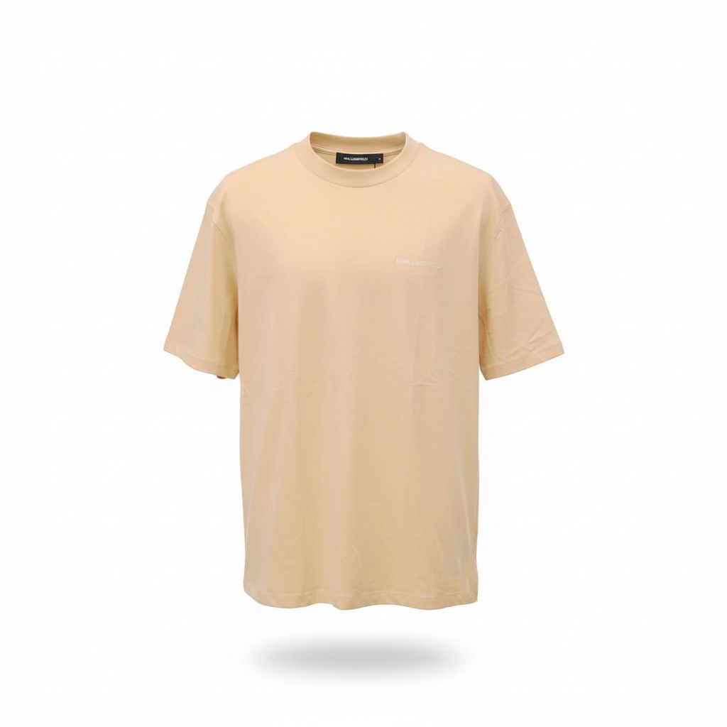 Karl Lagerfeld Round T-shirt Male BEIGE