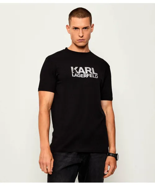 Karl Lagerfeld Round T-shirt Male NAVY