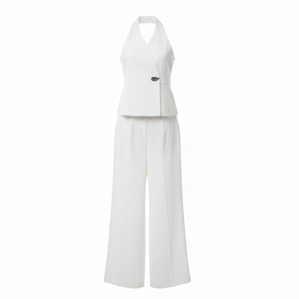 YAKE Vest&Pant Set  Female