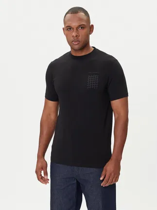 Karl Lagerfeld Round T-shirt Male BLACK