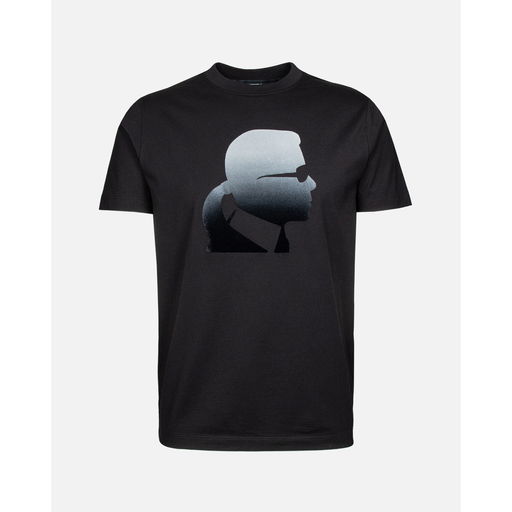 Karl Lagerfeld Round T-shirt Male BLACK