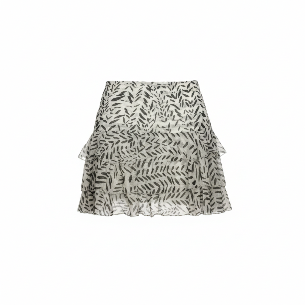 QUZU Silk Skirt  Female