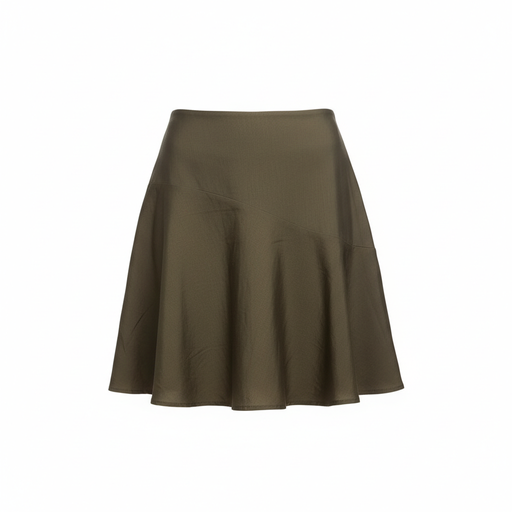 QUZU Silk Skirt  Female