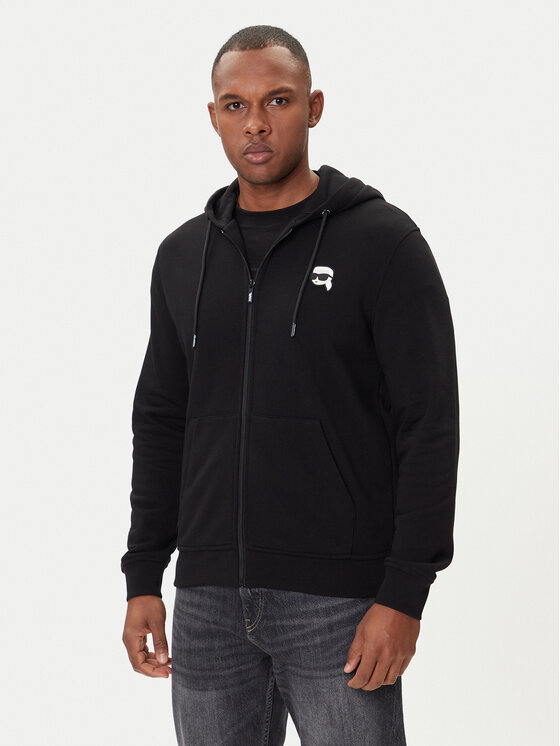 Karl Lagerfeld Cotton Jacket Male BLACK