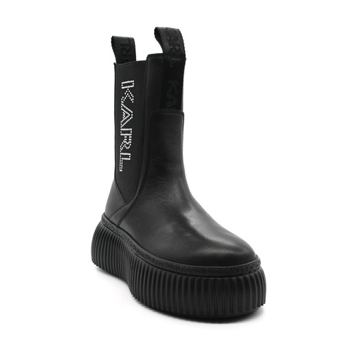 [42343-000] Karl Lagerfeld Leather Shoes Female BLACK