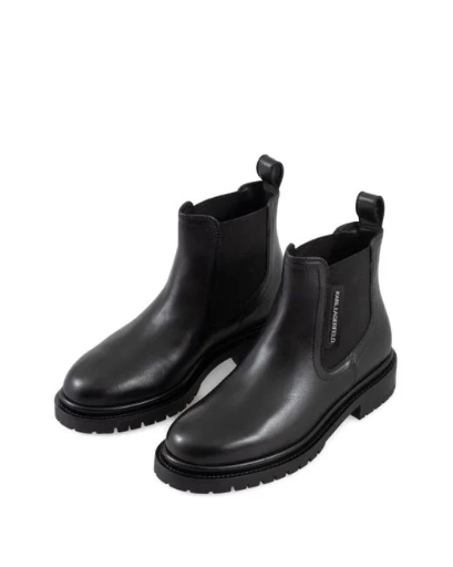 Karl Lagerfeld Leather Shoes Female BLACK