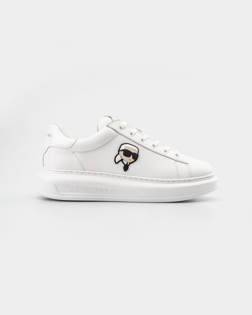 Karl Lagerfeld Leather Shoes Male WHITE