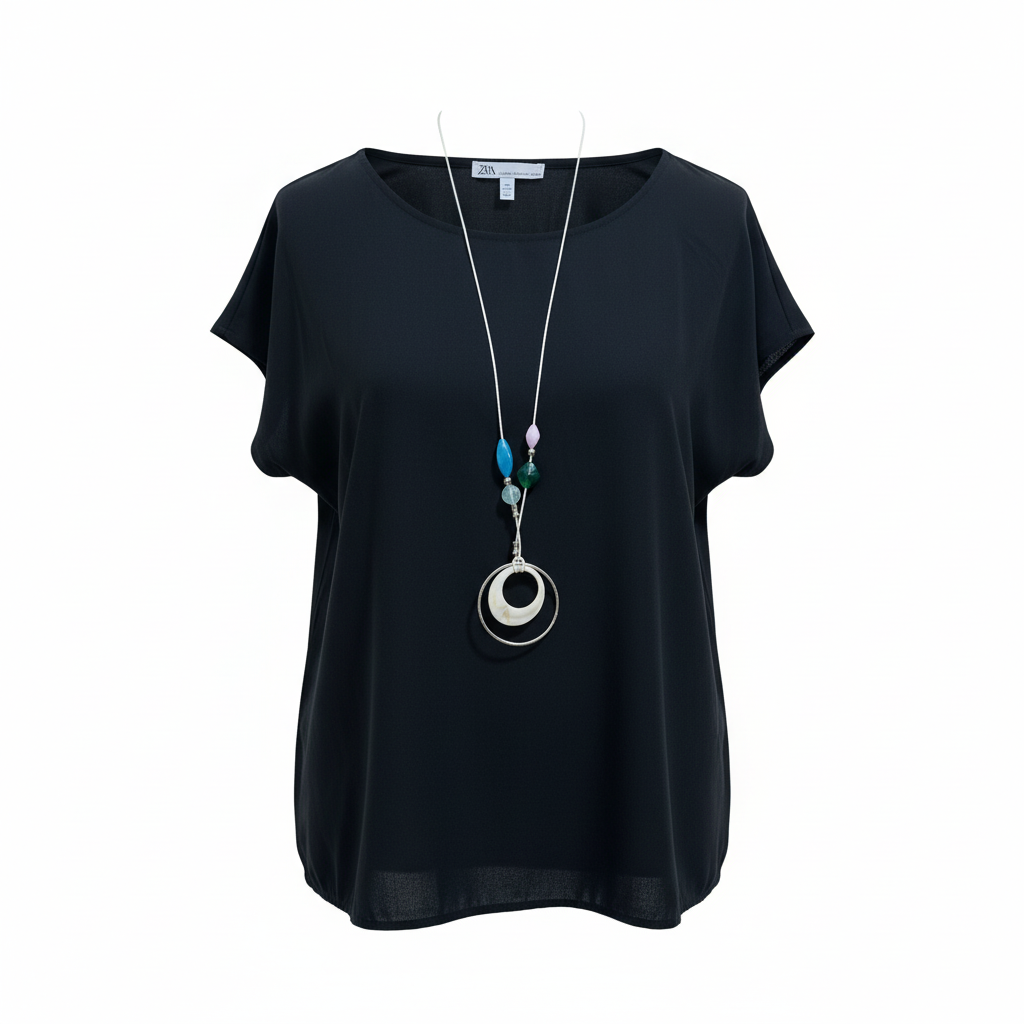 [B112ITU2958] ZEN ZEN Silk Top  Female 