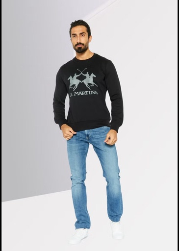 La Martina Male Knit Sweatshirt NAVY