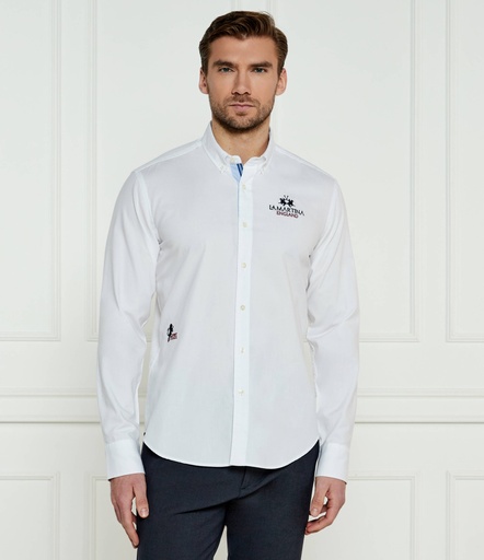 [LMZMC301] La Martina Male Shirt WHITE