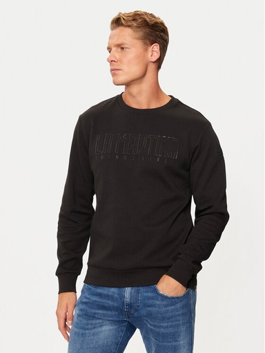 La Martina Male  Cotton Sweatshirt BLACK