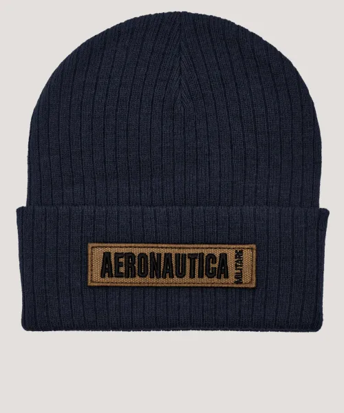 AERONAUTICA MILITARE Hat Knit Male DARK OLIVE