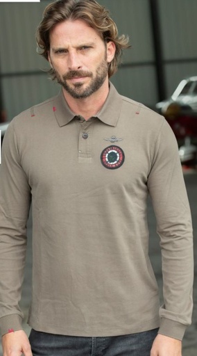 [1810J564] AERONAUTICA MILITARE Polo Polo Male BROWN
