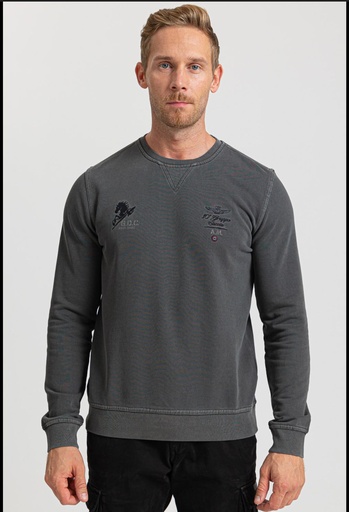 [1936F539] AERONAUTICA MILITARE Sweatshirt  Cotton Male BLACK