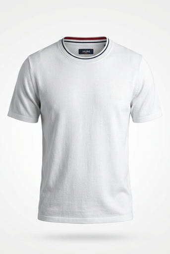 RECTANGLE JAUNE Round  T-shirt Male 